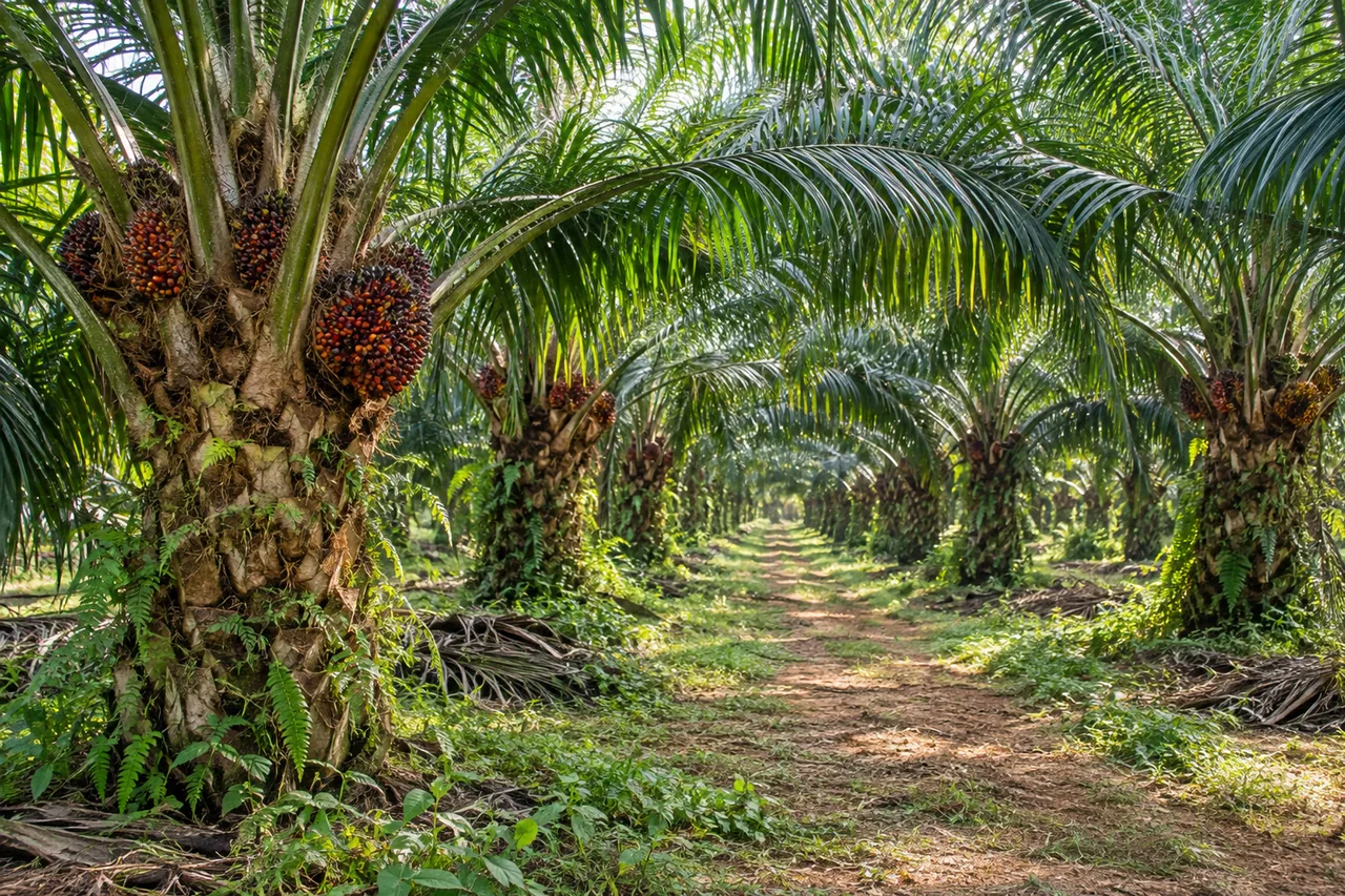 An oil palm plantation
